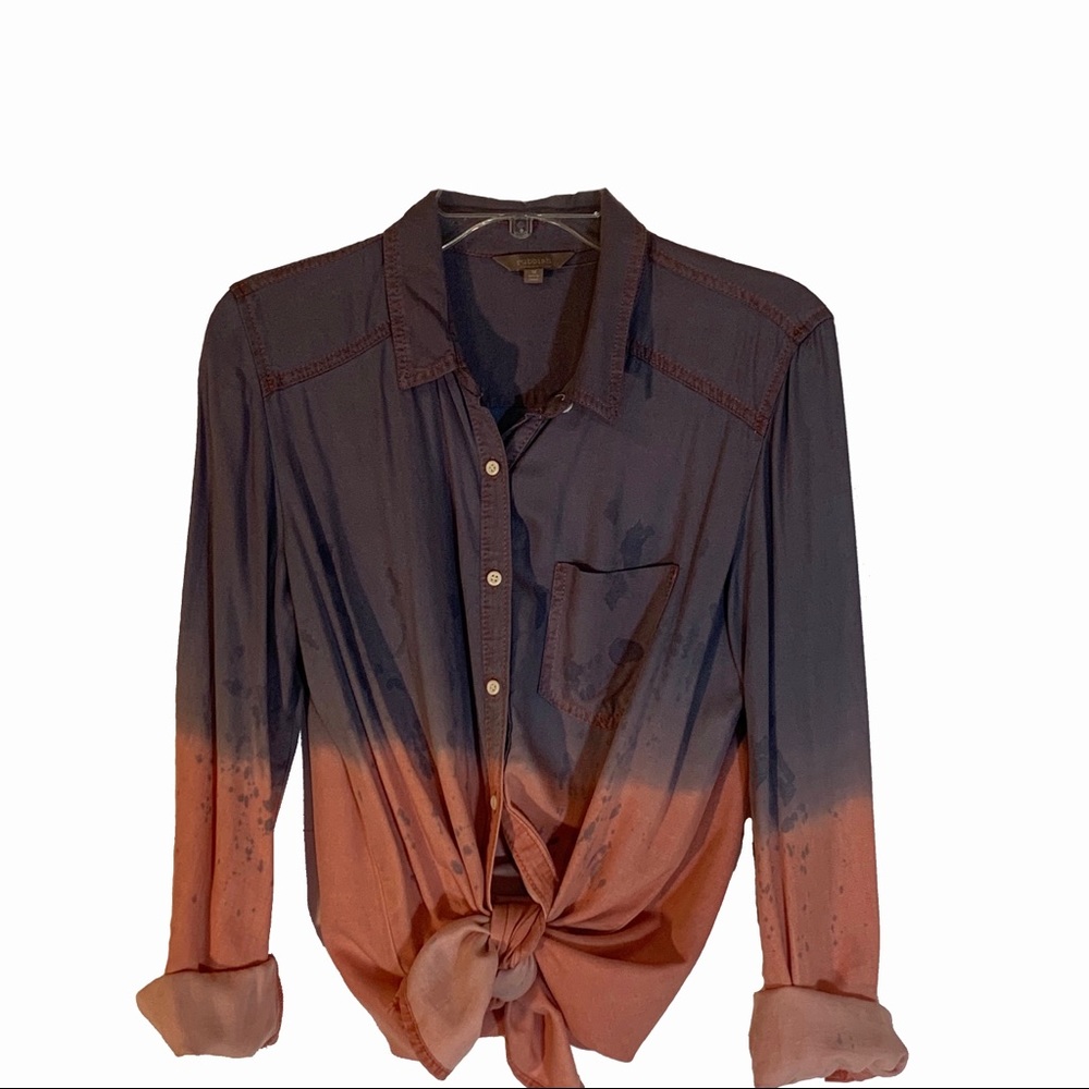 Boutique Ombre Button Down: M